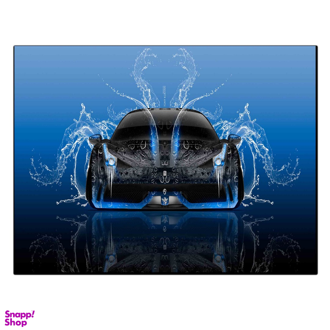 تابلو شاسی بکلیت طرح ماشین طراحی نئونی مدلSH-12914