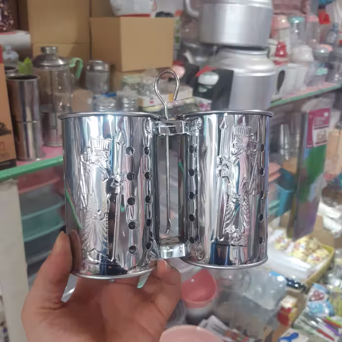 جاقاشقی 2قلو فلزی آویز دار