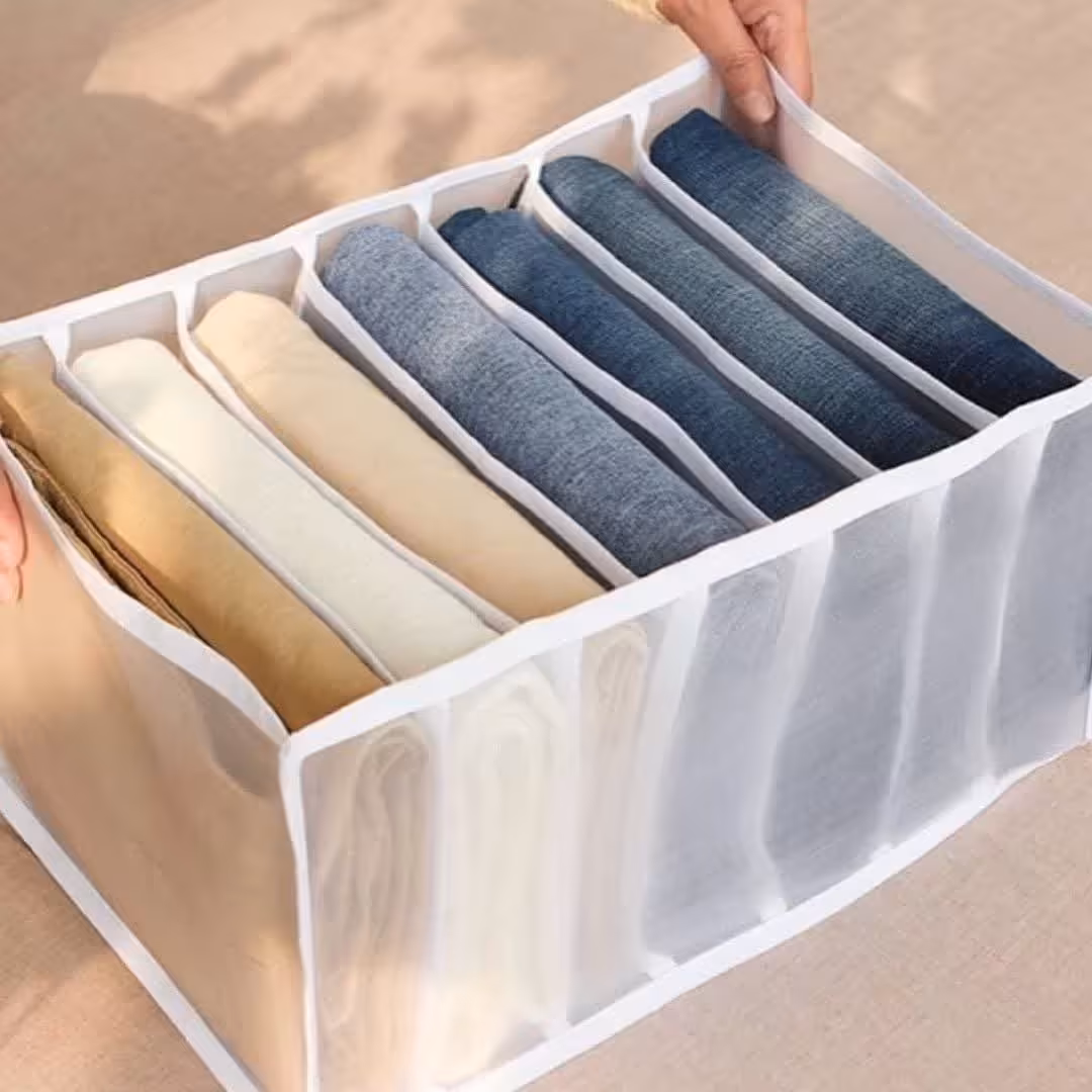 نظم دهنده کشو پارچه ای 5 خانه نظم دهنده پارچه ای کشو