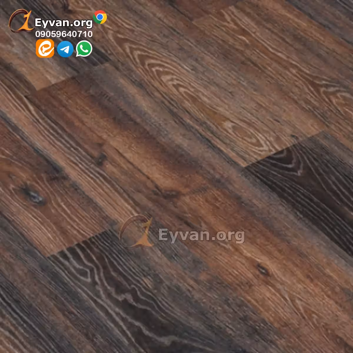 پارکت لمینت مشکی قهوه ای کد 760