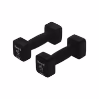 دمبل ایروبیک مخمل 2 کیلوگرمی رکورد بسته دو عددی