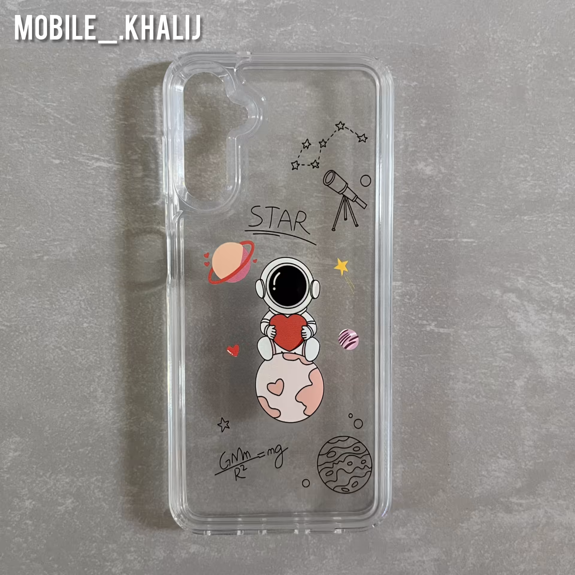 گارد قاب کاور طرح دار شفاف سامسونگ A34