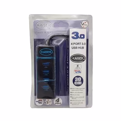 هاب 4 پورت KAISER مدل KH-13 (USB3)