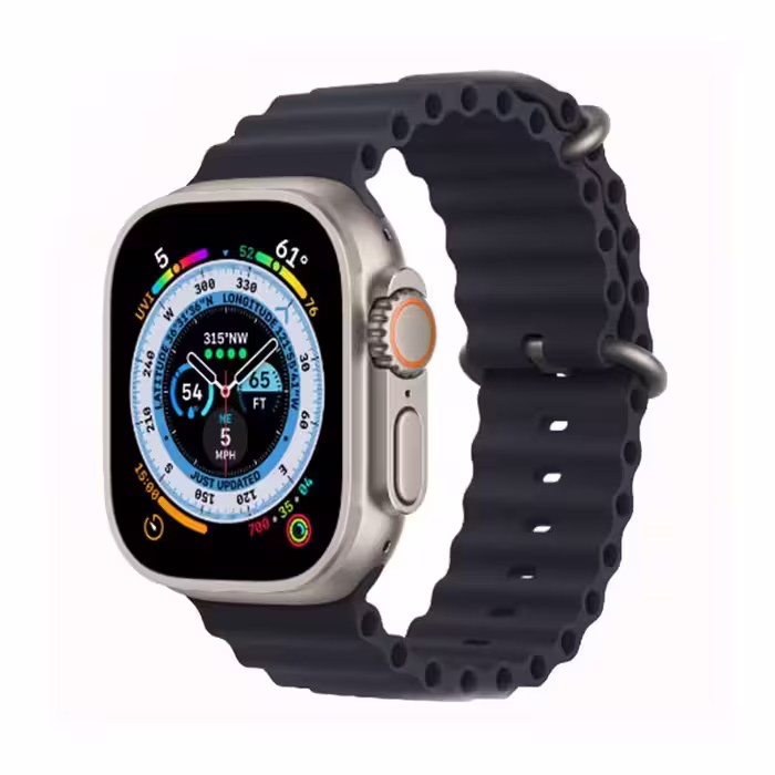 ساعت هوشمند HK مدل Titanium Case HK8 Pro Max-49MM - نقره ای مشکی گارانتی شش ماهه