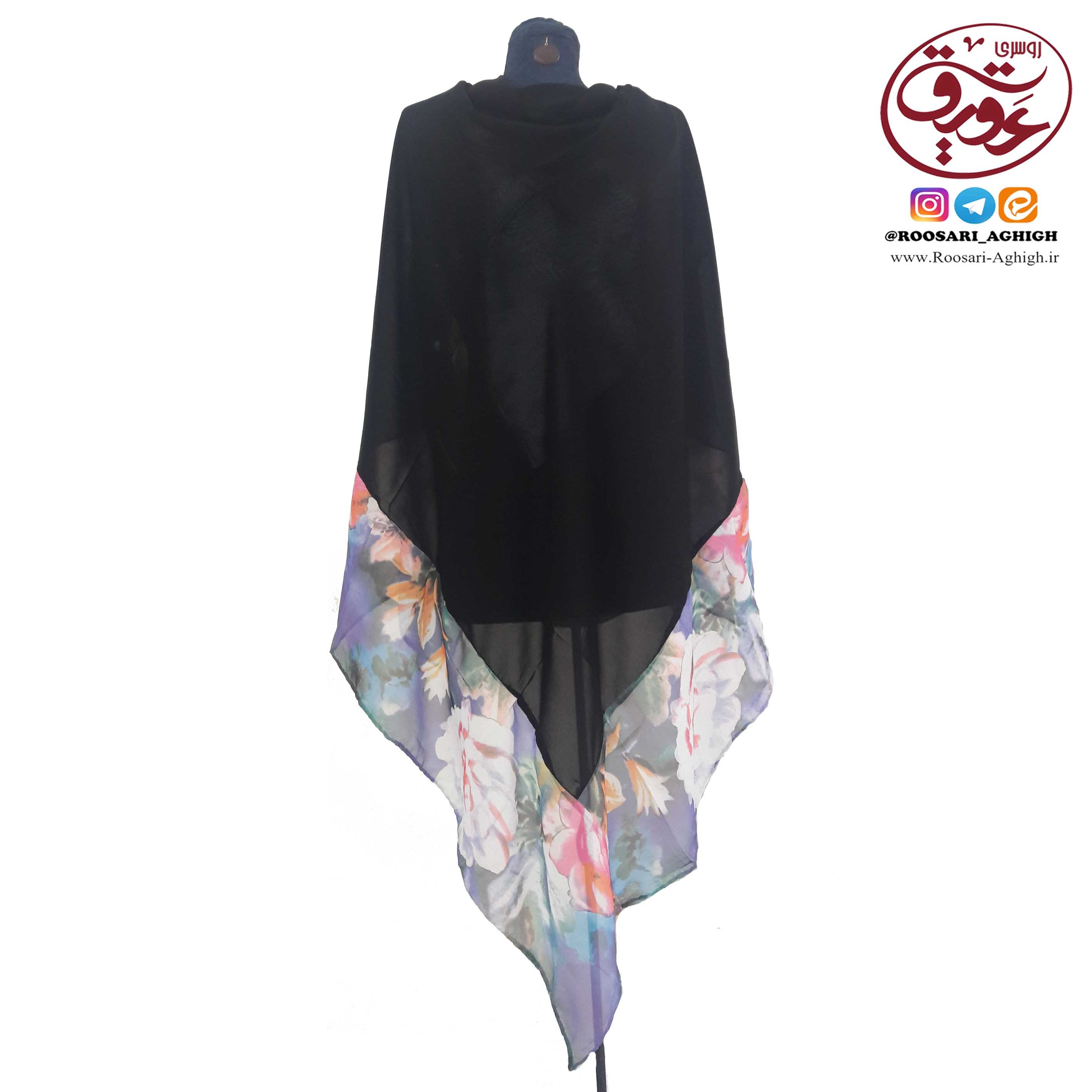 روسری کرپ حریر شهرزادی