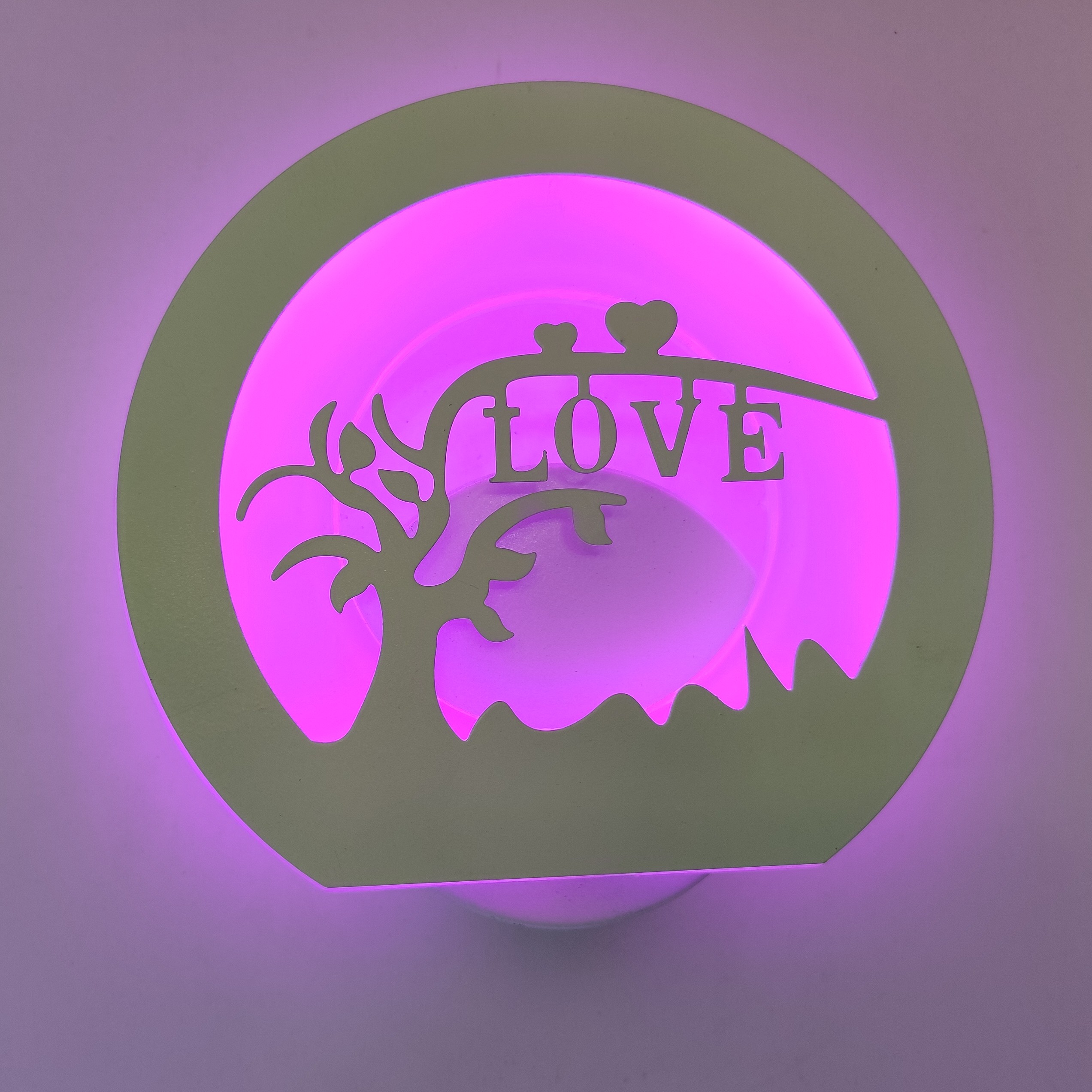 چراغ خواب دیواری با طرح love