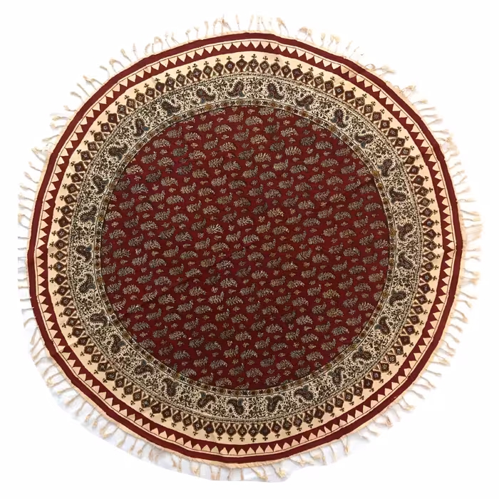 رومیزی قلمکار گرد قطر 120 سانتی طرح بهار