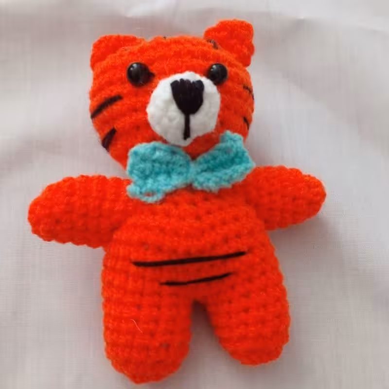 جاکلیدی مدل ببر  با نخ با کیفیت و بافت عالی و هم چنین قابل شست و شو