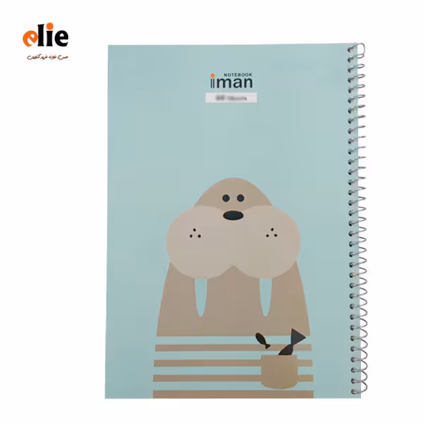 دفتر 100 برگ سیمی ایمان طرح اسب آبی