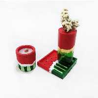 ست یلدایی شمع و گلدان کد5037 پریماه آرت - 3 عددی