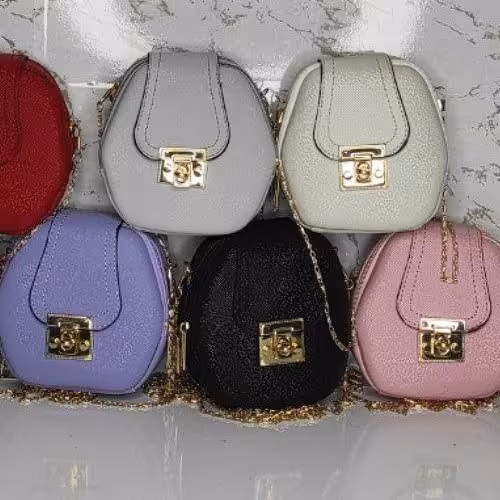 کیف دخترانه پرسی قفل مربعی شش ضلعی کد 3321