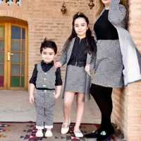 ست مادر و دختر  و پسر شیک و مجلسی ست خانوادگی خاص سخت پسندان 