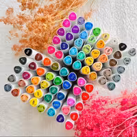 مارکرطراحی لباس ست 80رنگ برند بسیک