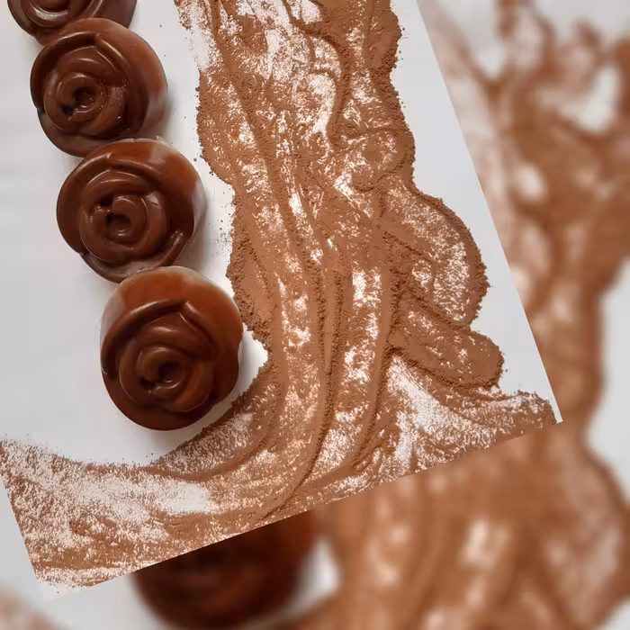 صابون گیاهی خاک رس قرمز گلیسیرینه طرح رز پک 4 عددی