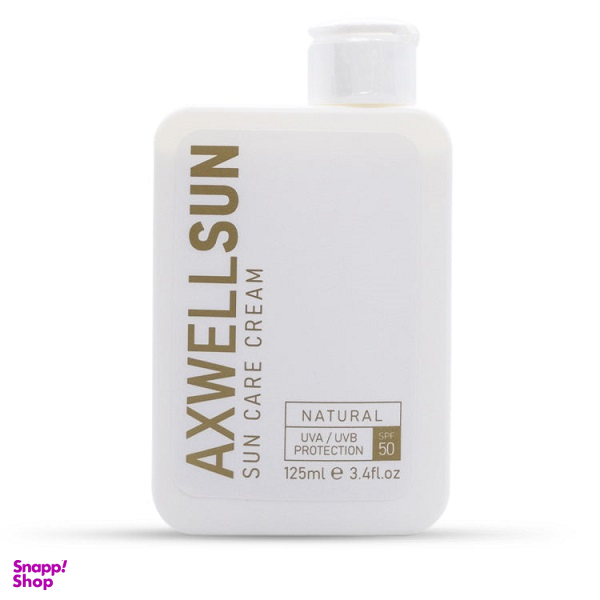 کرم ضد آفتاب بدن آکسول SPF50 مناسب انواع پوست حجم 125 میلی لیتر