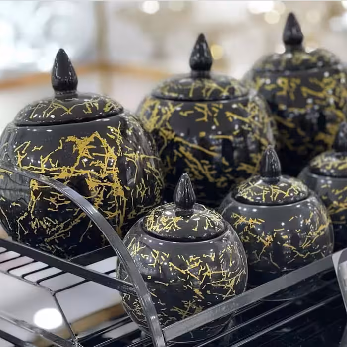 سرویس پاسماوری  گرد سرامیکی استند دار  استند فلزی 