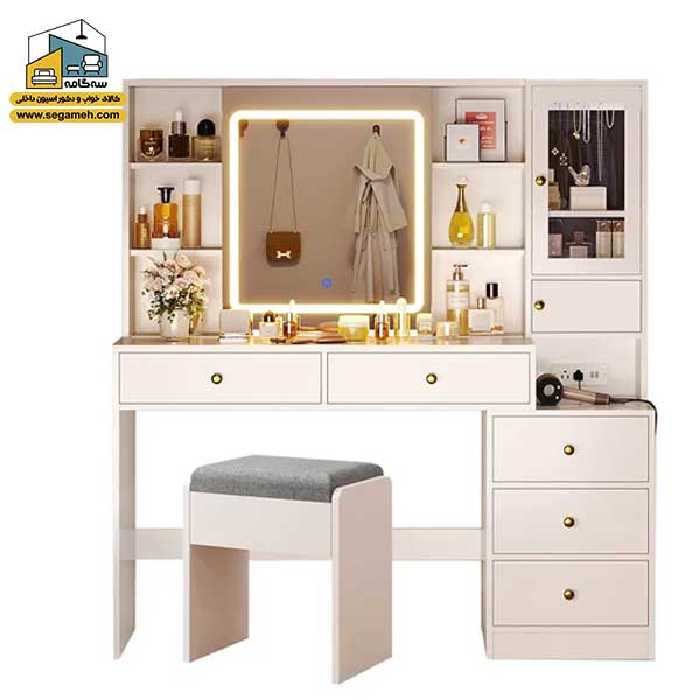 میز آرایش لامپ دار DMP246