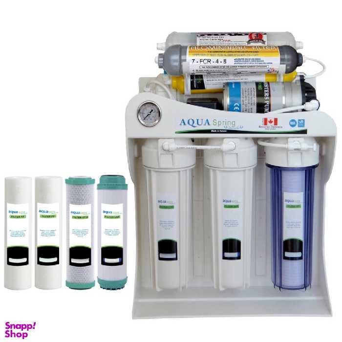 دستگاه تصفیه کننده آب آکوآ اسپرینگ مدل RO-SF5580 + فیلتر تصفیه آب بسته 4 عددی