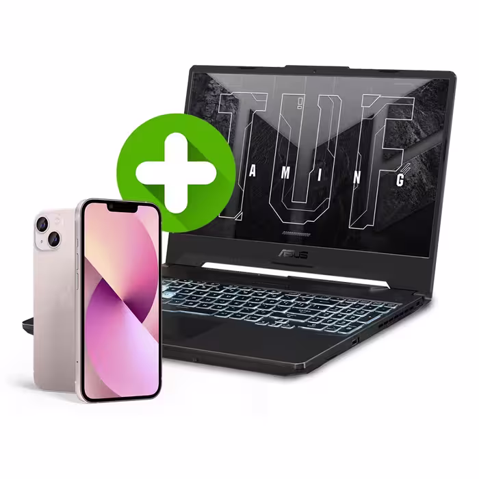 خرید و قیمت لپ تاپ ایسوس TUF Gaming FA506NCR، پردازنده Ryzen 7 7435HS، گرافیک 4 گیگابایت RTX 3050   گوشی اپل آیفون 13 CH
