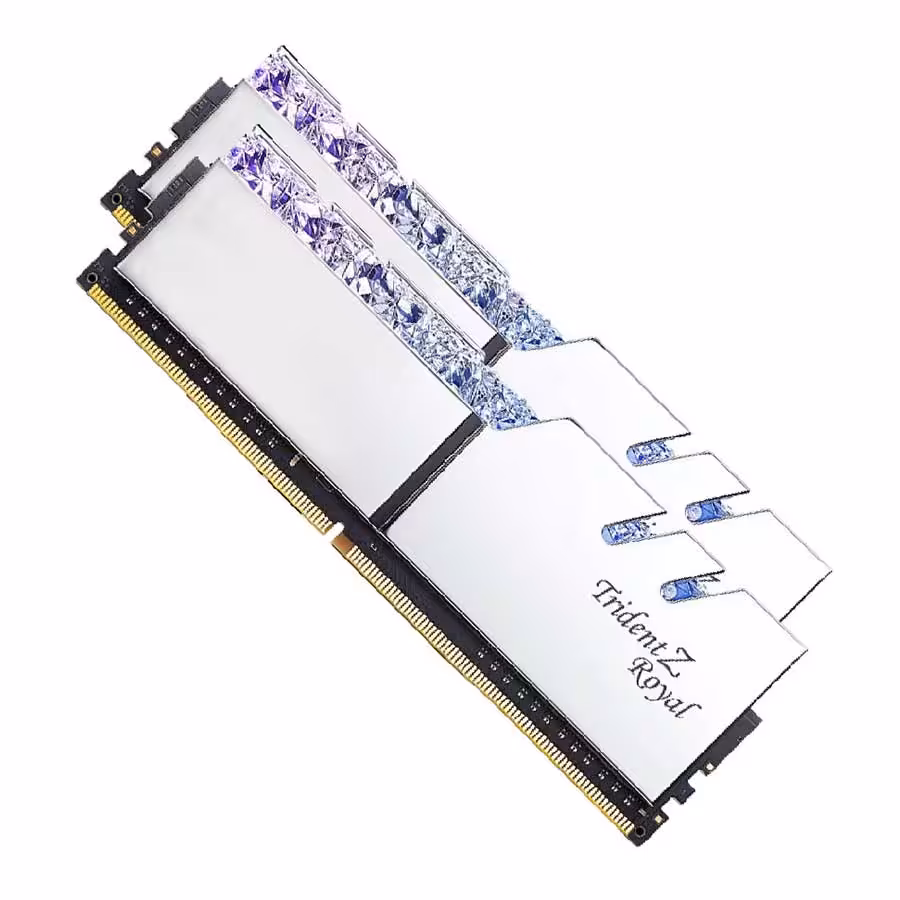 قیمت و خرید رم جی اسکیل Trident Z Royal Silver 64GB DUAL 3200MHz CL16 DDR4 | یاس ارتباط