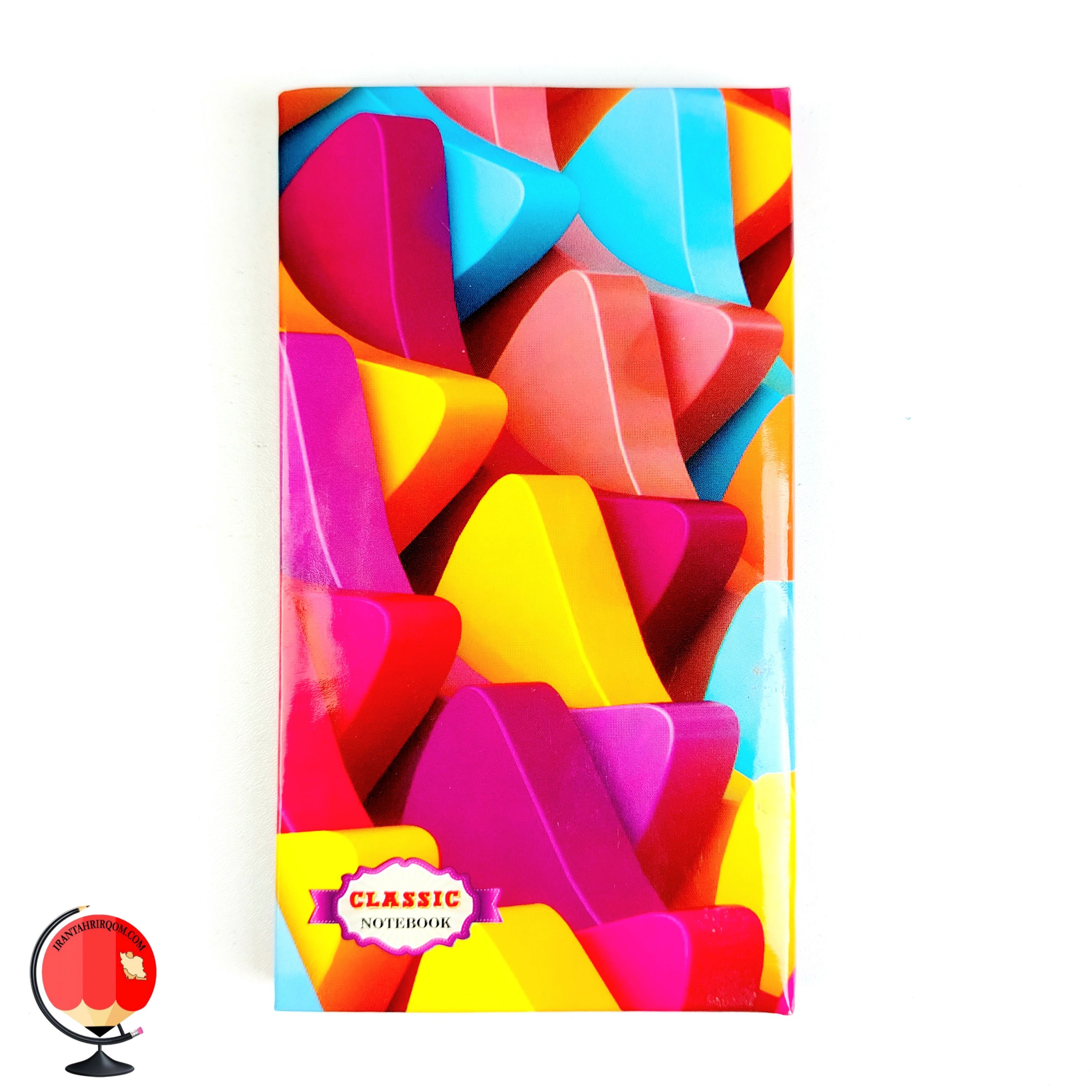 دفترچه یادداشت 60 برگ کلاسیک جلد سخت طرح رنگی رنگی کد 25619