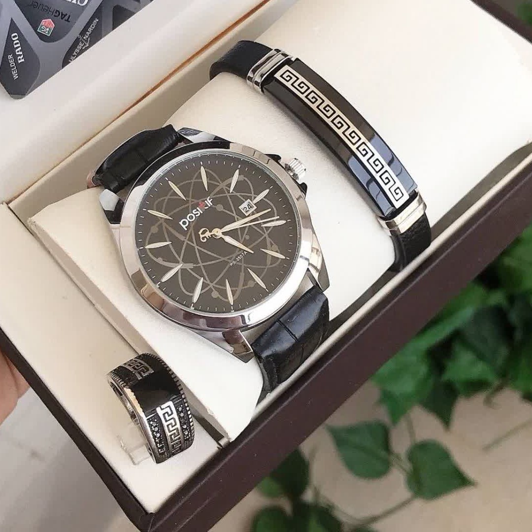 ساعت لوکس طرح ورساچه ساعت تاریخ دار ضد آب استیل تایوانی