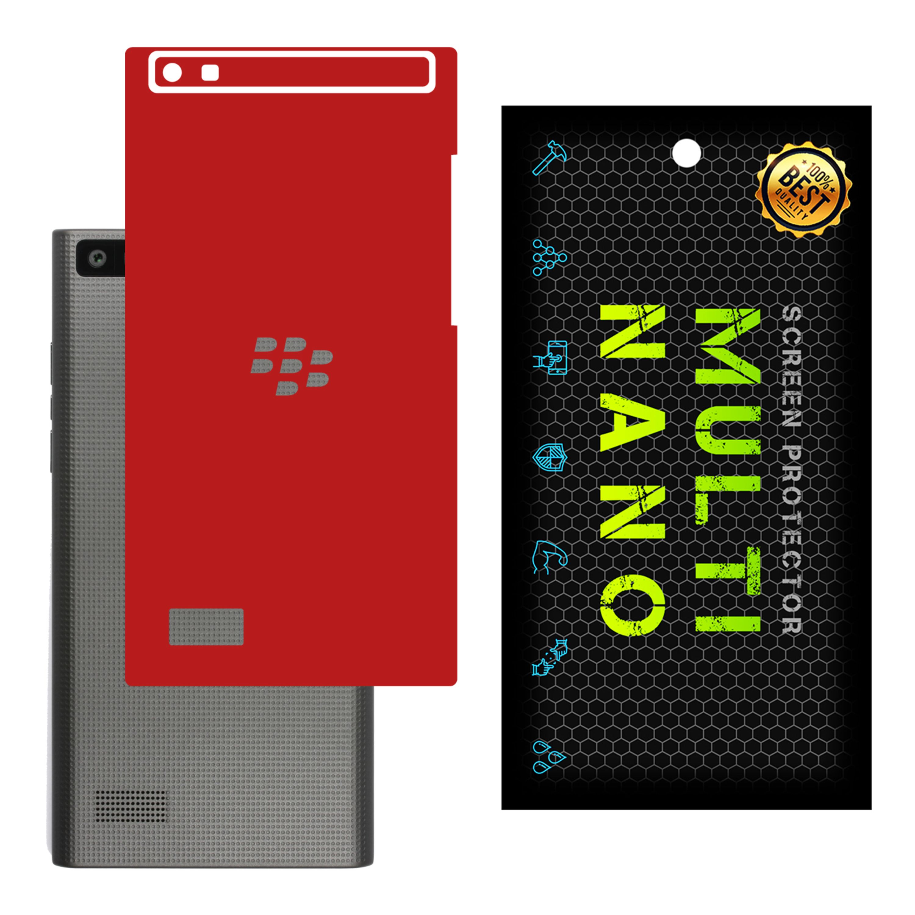 برچسب پوششی MultiNano مدل X-F1M-Red برای پشت موبایل بلک بری Leap