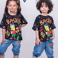 لباس بچه گانه تیشرت و شلوارک اسپرت مناسب دختر و پسر، باکیفیت.شلوارک سبک و کاغذی 