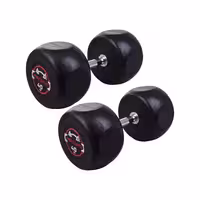 دمبل گرد استوپ دار 40 کیلوگرمی Record بسته دو عددی