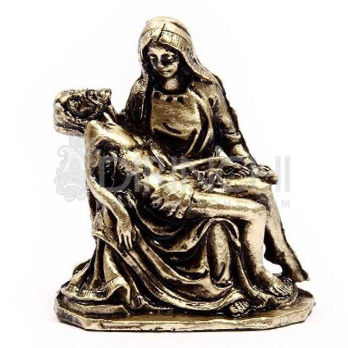 تندیس مجسمه مهرمادر فلزی ارتفاع (7سانتی متر)