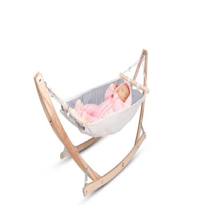 گهواره و بانوج نوزادی پایه چوبی با تحمل وزن بالا  برند بی بی لاور