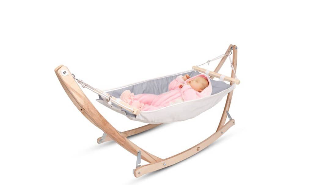 گهواره و بانوج نوزادی پایه چوبی با تحمل وزن بالا  برند بی بی لاور
