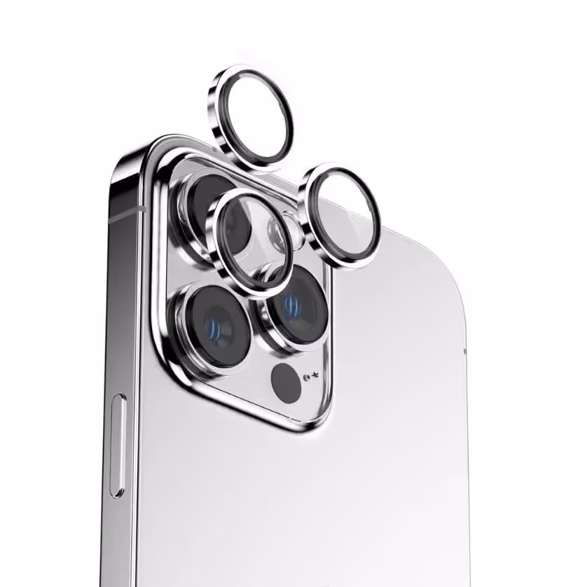  محافظ لنز دوربین مناسب برای گوشی موبایل اپل Iphone 14 pro-14 pro ma-رنگ سیلور