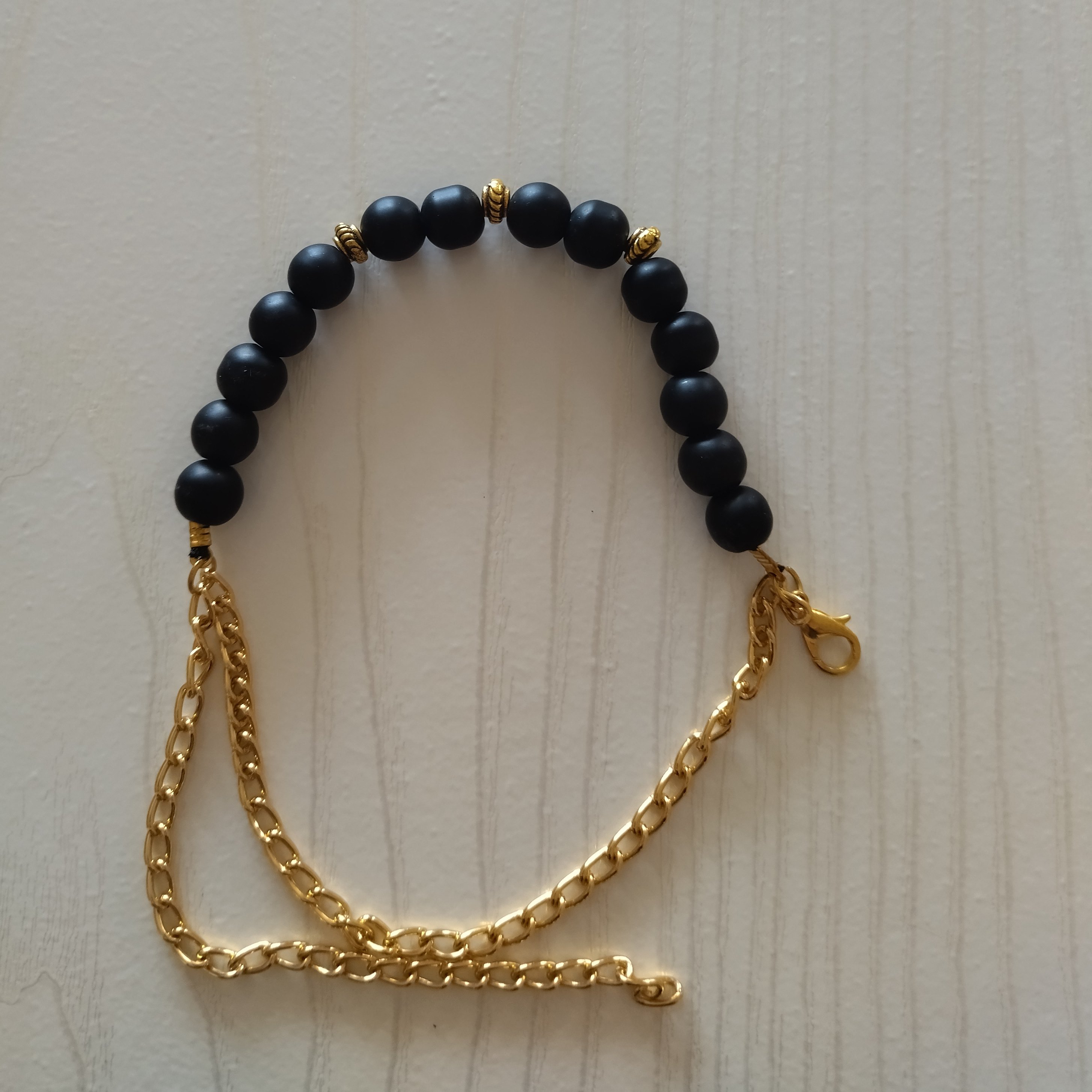 دستبند دخترانه_ زنان اونیکس مشکی