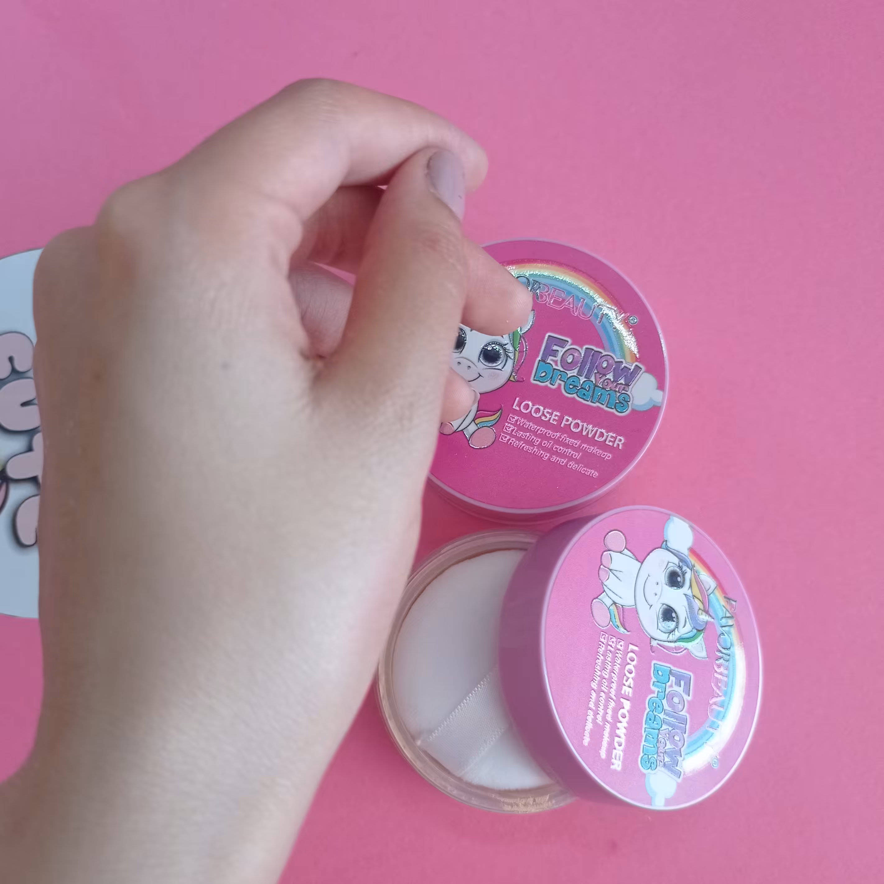 پودر فیکس فانتزی نچرال.پودر فیکس.اسپره فیکس.پودرفیکس ارایشی.پودر فیکس یونیکورن.پودر فیکس رنگ نچرال