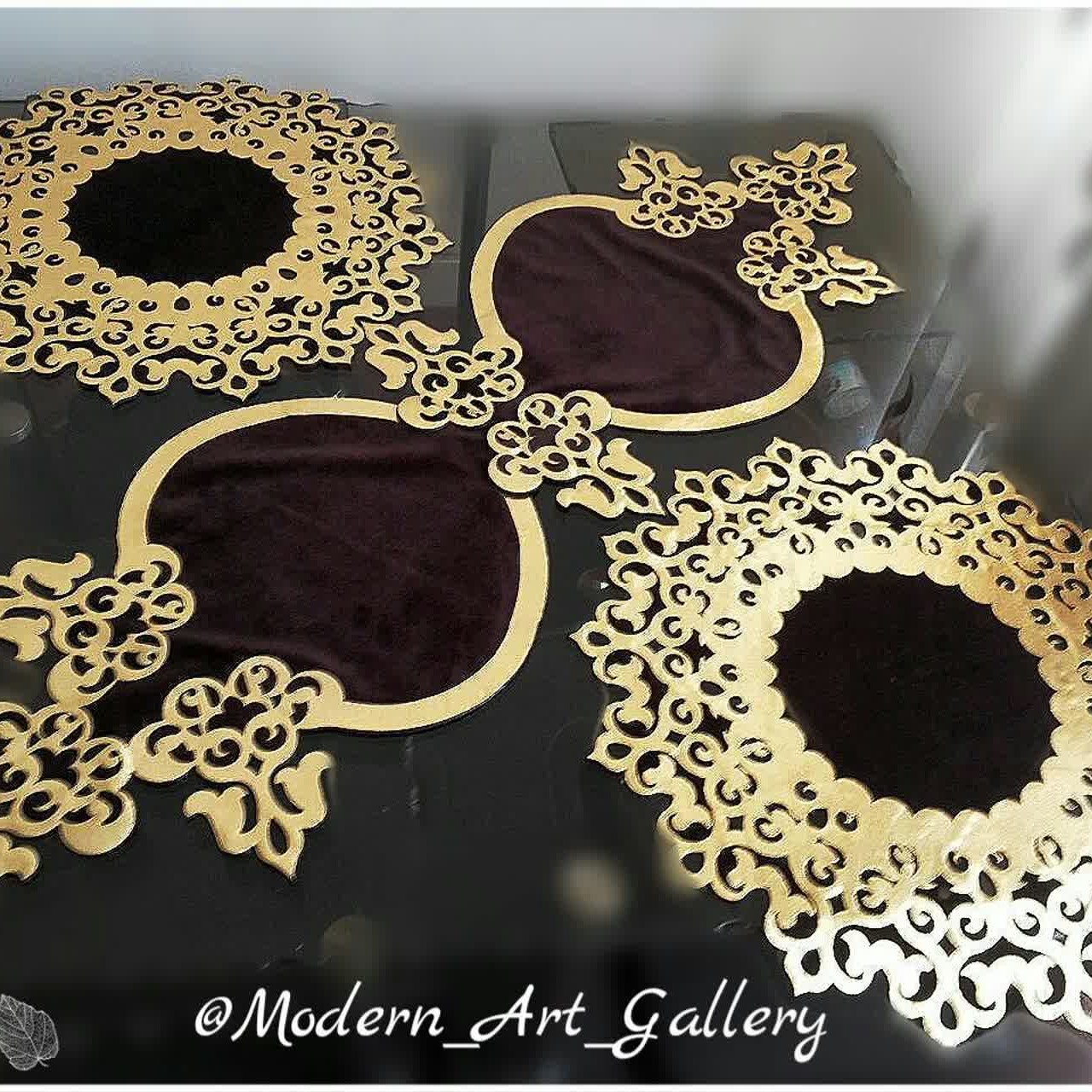 رومیزی طرح تاج