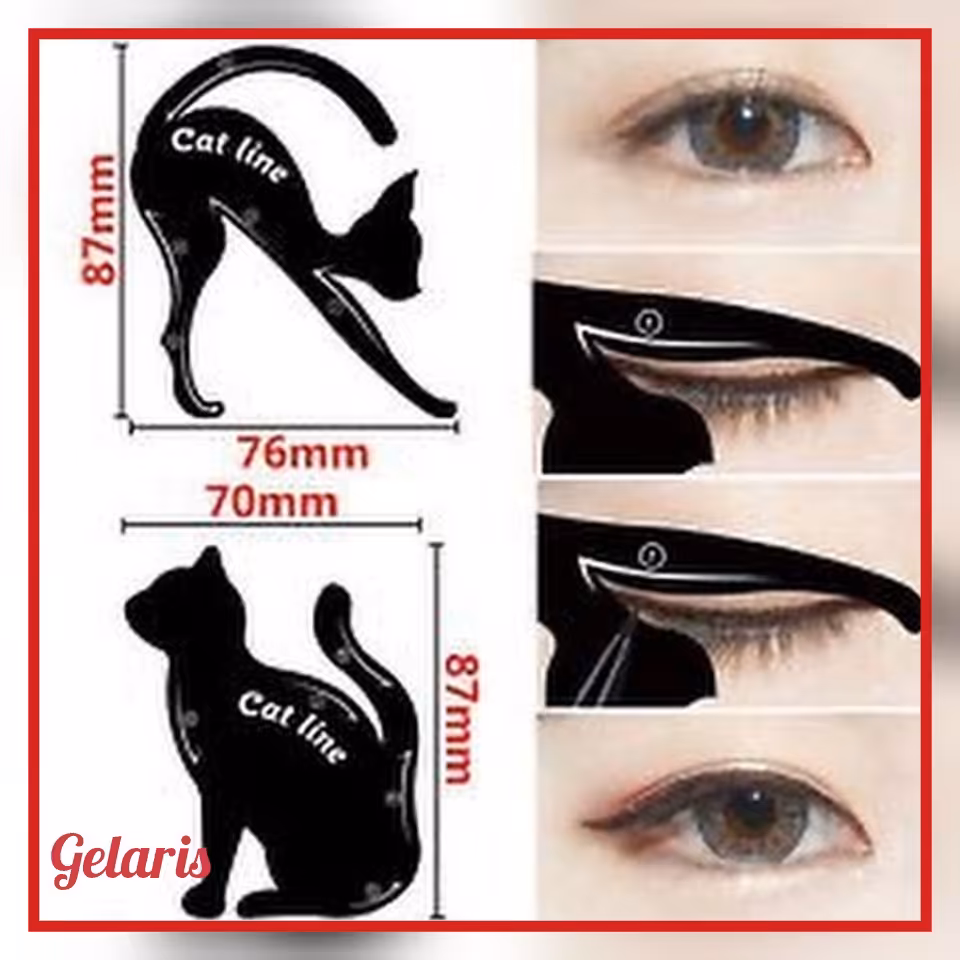 شابلون خط چشم  گربه ای  در طراحی های مختلف و سایه چشم 