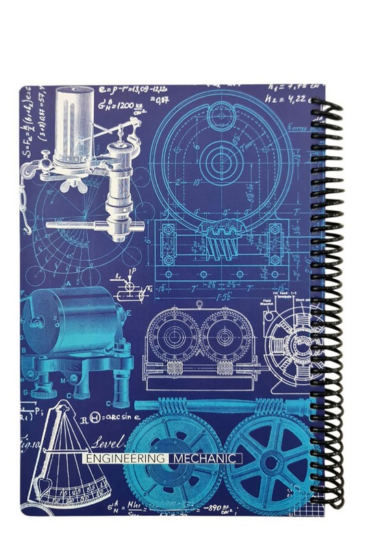 دفتر وزیری 100 برگ آبی Scientist Mechanic دات نوت dotnote