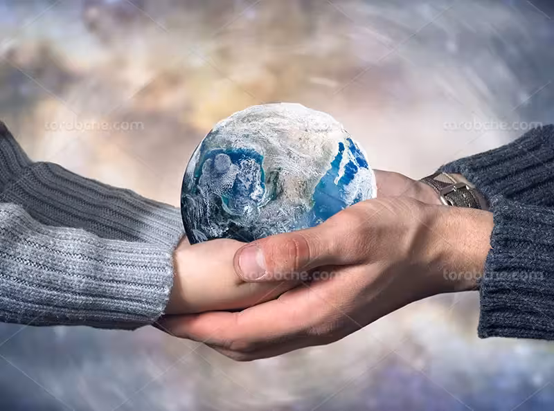 عکس مفهومی مراقبت از طبیعت | گرافیک با طعم تربچه