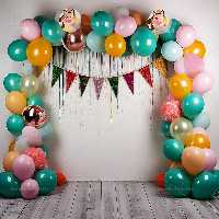 بک دراپ عکاسی تولد با بادکنک | گرافیک با طعم تربچه