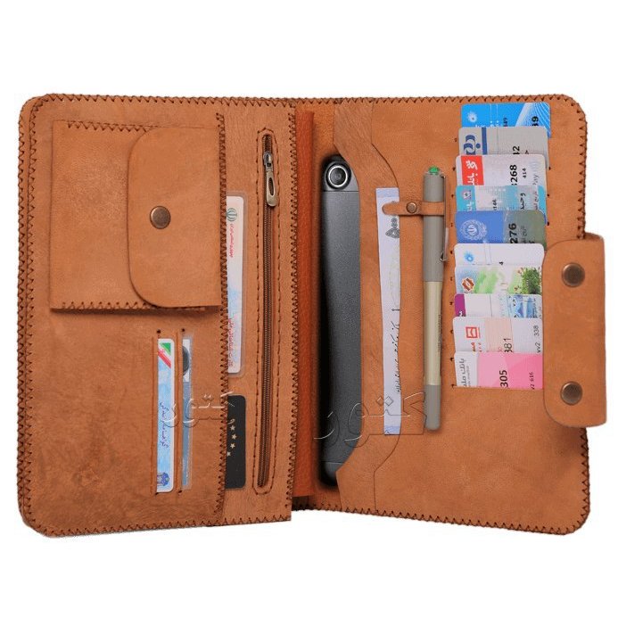 کیف تبلت چرم طبیعی و دست دوز تیاراچرم مشهد