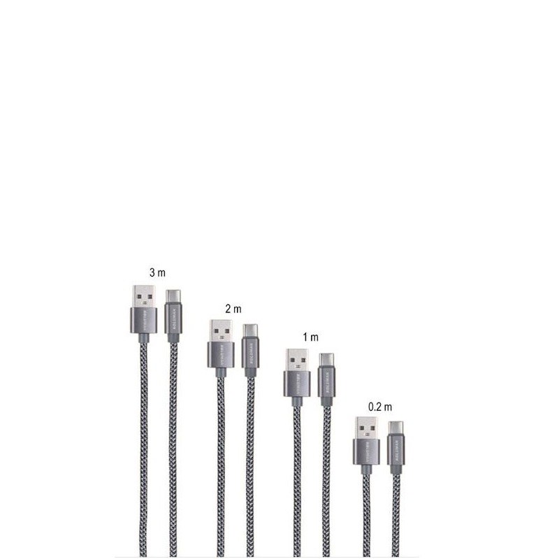 کابل تبدیل USB به usb-c کلومن مدل kd-19 طول 2 متر