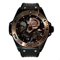 HUBLOT GENEVE COLLECTION  هابلوت اتوماتیک ژاپن شیشه کریستال قاب استیل