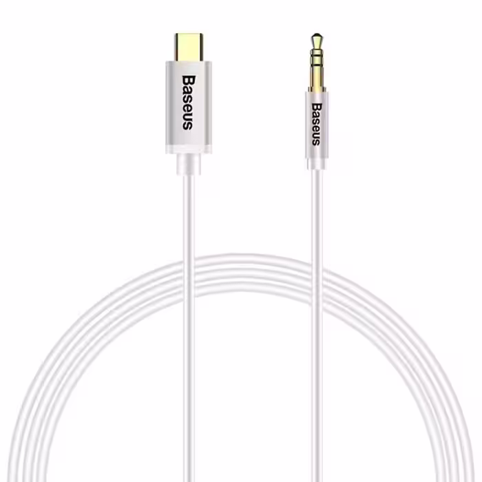کابل مبدل Type-C به جک 3.5mm باسئوس مدل M01 CAM01 طول 1.2MBaseus M01 CAM01 Type-C To 3.5mm adapter 120cm cable