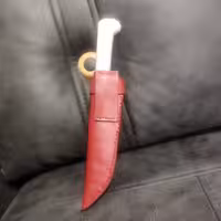 غلاف چاقو چرم طبیعی دستدوز