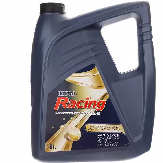روغن موتور ایرانول ریسینگ 5 لیتری (10w40)