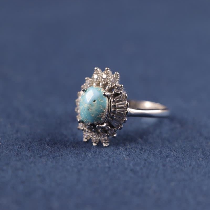 انگشتر نقره فیروزه زنانه 