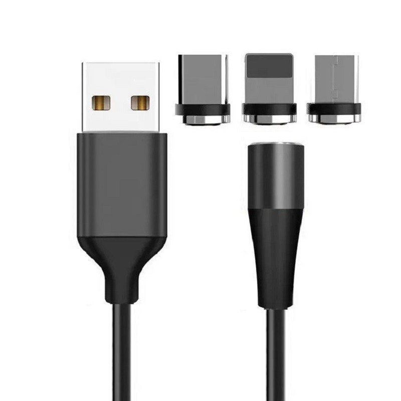 کابل تبدیل مغناطیسی ترکا USB به USB-C- لایتنینگ -microUSB مدل CA 846 طول 1 متر