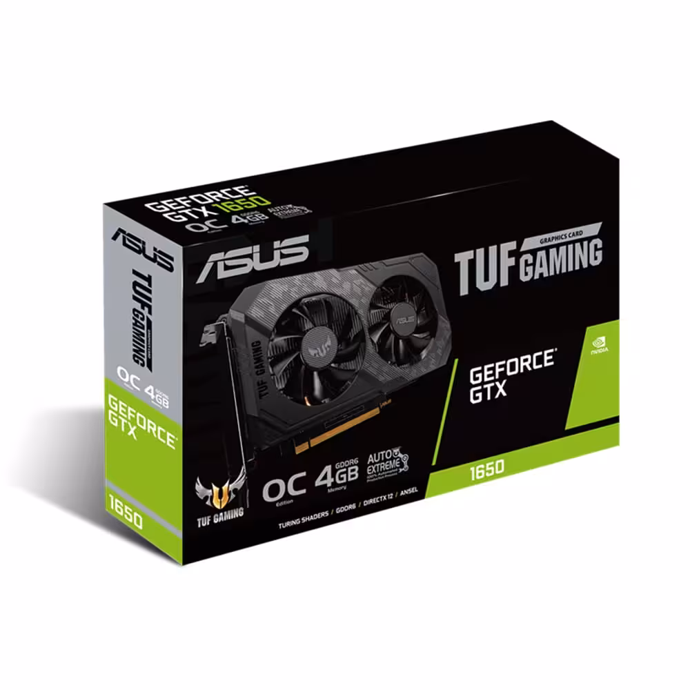کارت گرافیک ایسوس GTX1650 TUF GAMING OC 4G