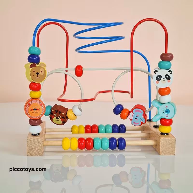 میله و مهره‌ی چوبی حیوانات کد JHTOY435